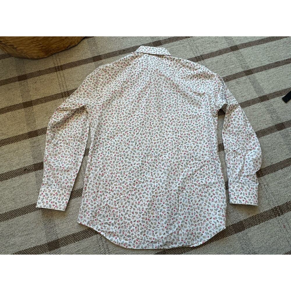 Paul Smith Ditsy Floral Long Sleeve Button Up Shirt Men’s 16 41 Italy Large Pink - Picture 9 of 9